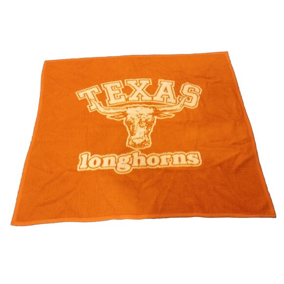 Biederlack University of Texas Longhorns UT Football Throw Blanket 50x47 - Picture 1 of 6